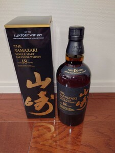 サントリー山崎18年 シングルモルト SUNTORY 箱付き YAMAZAKI シングルモルトウイスキー 山崎 18年 700mlびん 1本