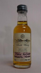 ミニチュア シングルモルト Tullibardine 1964年