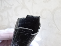 イタリア製 フェラガモ 銀座本店購入 シューホーン 靴ベラ シルバー ガンチーニロゴケース付 ストラップ付 入手困難_画像9