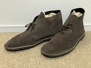 G506* free shipping *CLARKS/ Clarks ORIGINALS[70345]Desert Boot/ desert boots dense brown US14 32.0cm suede 