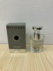 「H4807」BVLGARI ブルガリ POUR HOMME EXTREME プールオム オードトワレ EDT 30ml 残量8割程度