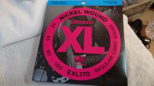 新品　D'Addario ダダリオ ベース弦 ニッケル EXL170 ■MG2