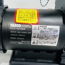 ★1円スタート 動画あり イチネン TASCO タスコ オイル逆流防止弁付 ウルトラミニ ツーステージ 真空ポンプ TA150SW 真空計 TA142BP_画像5