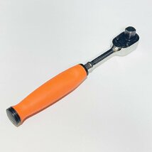 ★美品 Snap-on ソフトグリップ ラチェットハンドル 3/8 FHCL72 コンパクドヘッド ラチェット オレンジ 領収OK w1116-3-5b_画像5