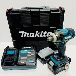 ★動画あり フルセット マキタ makita 40V 充電式 インパクトレンチ バッテリ 急速充電器 ケース付 TW004GRDX 領収OK w1116-4