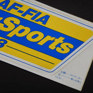 ● MOTOR SPORTS ・ ＪＡＦーＦＩＡ １９８３ ● ステッカー (検) ＪＡＦ 当時物 昭和 レトロ 高速有鉛 旧車 ネオクラ JDMの画像4