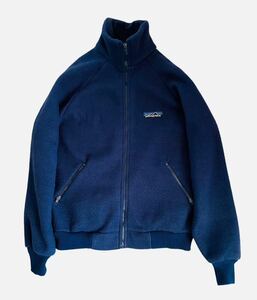 希少!! 名作!! 80s patagonia パタゴニア デカタグ レトロパイル フリースジャケット ネイビー size XL ビンテージ VINTAGE