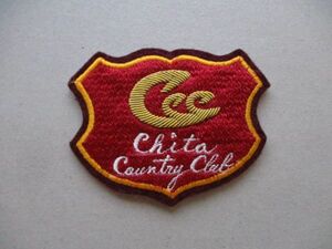 知多カントリー倶楽部CHITA COUNTRY CLUBワッペン/エンブレム昭和レトロGCゴルフPATCHカントリークラブCCビンテージvintageパッチGOLF V196