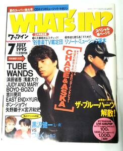 雑誌 WHAT'S IN? 1995年7月号　CHAGE&ASKA　THE BLUE HEARTS