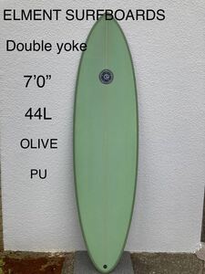 新品！未使用！特価品！オルタナティブボードELEMENT surfboards DOUBLE YORK 7.0 ツインピン サーフボード　オーストラリア　バイロンベイ