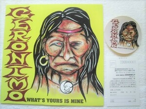 записано в Японии 12 дюймовый / стикер & открытка есть / Geronimo / What's Yours Is Mine / MFJA-11 / 1997 / CD-LP5 пункт и больше бесплатная доставка 