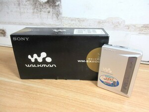 2K3-2「新品同様 SONY WALKMAN WM-EX2000」美品 ウォークマン ソニー カセットプレーヤー 箱入り 現状品 動作未確認 