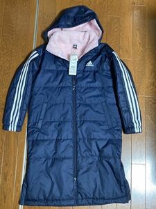 新品★アディダス　adidas ★ベンチコート　ロングコート　ガールズ　女の子★140 