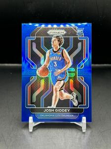 【199枚限定】2021-22 Panini Prizm Josh Giddey Blue Prizm RC Team Color