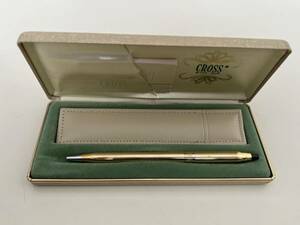 CROSS クロス 1/20 10KT GOLD FILLED 10金張り ツイスト式 ボールペン　箱入り説明書付き &ペンケース付き 
