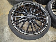 プレシャス アストM1 ★18x7J +48★PCD114.3★5H★５穴★18インチ★215/40R18★アルミホイール★社外★4本セット★タイヤ付き★中古_画像2