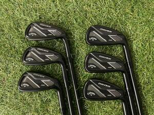 【中古】Callaway MAVRIK PRO #5-P 6本セット PROJECT X LZ Black 5.5