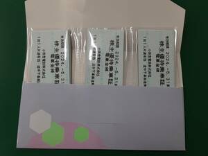 ①小田急電鉄　株主優待乗車証　電車全線　切符タイプ30枚　送料込　2024年5月31日まで