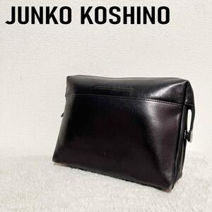  rare JUNKO KOSHINO Jun ko Koshino handbag / tote bag black 