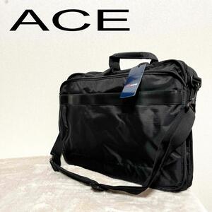 タグ付き未使用ACE エース ショルダーバッグ/ハンドバッグ ブラック/黒