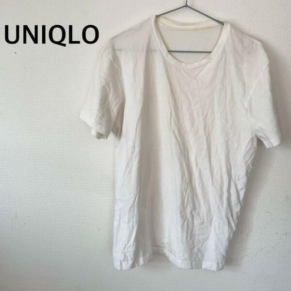 レア超人気 UNIQLO ユニクロ Tシャツ/カットソー ホワイト/白