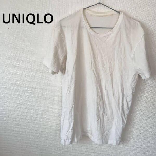 レア超人気 UNIQLO ユニクロ Tシャツ/カットソー ホワイト/白