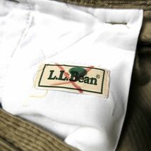 90's LLビーン LLBean 2タック 太畝 コーデュロイパンツ (36/32) カーキ系 90年代 旧タグ オールド_画像7