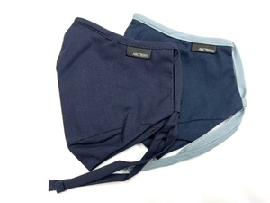 Arc'teryx アークテリクス カナダ REUSABLE FACE MASK フェイス スポーツ マスク 2枚セット Dark Navy & Navy L/XLサイズ ●新品未使用● 