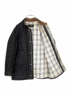 8-849 BURBERRY BLACK LABEL あたたか ダウンキルティング ジャケット ノバチェック バーバリー 三陽商会 サイズ L ブラウン系 画像1参照 