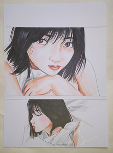 Art hand Auction Hand-drawn illustration, White Woman, Comics, Anime Goods, Hand-drawn illustration