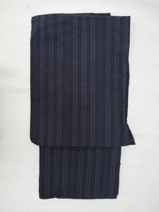  men's yukata rinnone( Lynn none) cotton flax ground navy blue series .207L( letter pack post service un- possible )