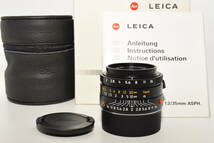 【極上品】 Leica M 35mm f/2 ズミクロン 非球面 - ブラック　#6382_画像1