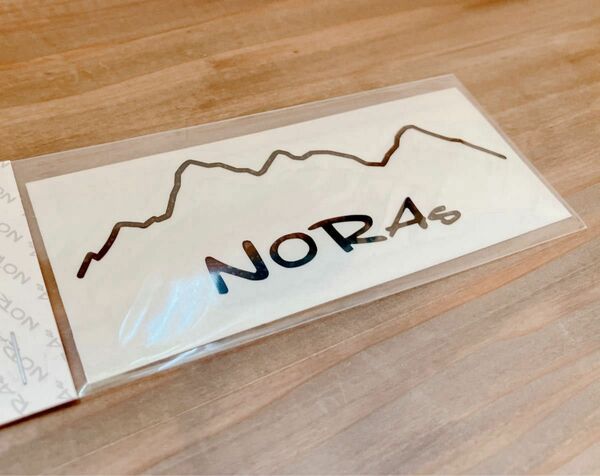 【イベント購入】★ NORAs マウンテン カッティングステッカー 正規品 ブラック レア