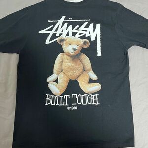 Stussy BUILT TOUGH TEE Bear 熊 ステューシー 黒 L