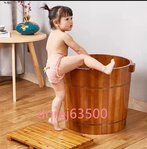 木製浴槽　子供用　お風呂　暖かい　遊び　リラックス　簡易風呂　設置簡単　小型浴槽　自宅プール　厚手　お風呂桶