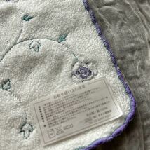 タオル美術館　お花の刺繍がかわいい　タオルハンカチ　綿１００％　日本製_画像2