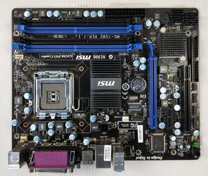 【中古パーツ】BIOS確認のみ、　 MSI G41M-P43 マザーボード ＩＯパネル LGA775 ■MB4090