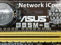 【中古パーツ】BIOS確認のみ、ASUS B85M-E マザーボード ＩＯパネル LGA1150 ■MB4042_画像4