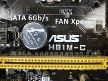 【中古パーツ】BIOS確認のみ、ASUS H81M-C マザーボード ＩＯパネル LGA1150 ■MB4067_画像4