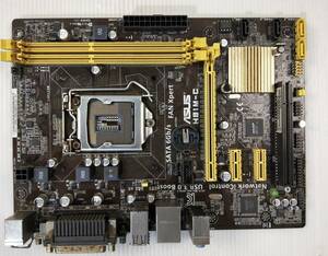 【中古パーツ】BIOS確認のみ、ASUS H81M-C マザーボード ＩＯパネル LGA1150 ■MB4077