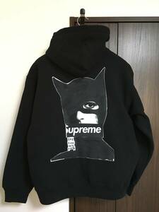 新品 M シュプリーム Supreme Catwoman Hooded Sweatshirt キャットウーマン フーデッド スウェット BLACK 黒 23FW カナダ製