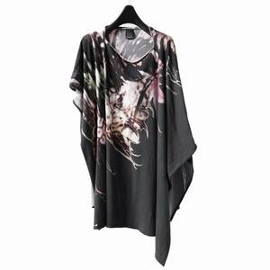 IF SIX WAS NINE イフシックスワズナイン PONCHO 0208AM グラフィックポンチョ LGB ルグランブルー kmrii 14th Addiction JULIUS ユリウス