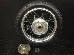 YAMAHA SR500 　純正リアホイールセット スプロケット（検索 2J2 SR500-1 1JN SR500SP SR400 1JR 2H6 1983年 初期型 実動車両より♪ ヤマハ