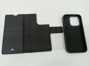 【美品】Black Rock ブラックロック スマホケース iPhone 15 Pro 2-In-1 Wallet Black 4080