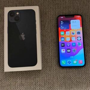 SIMフリー iPhone 13 本体　256GB ミッドナイト Apple Store購入品 電池86%ブラック