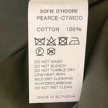 良品 SOFIE D'HOORE ソフィードール ストレート パンツ 46 カーキ コットン スロベニア製 メンズ_画像5