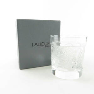 未使用 LALIQUE ラリック HULOTTE ユロット 梟 フクロウ ふくろう ロックグラス クリスタル タンブラー オールドファッション SU4552X