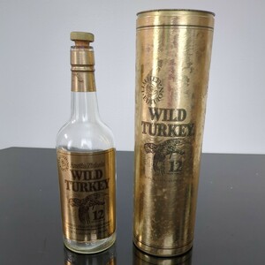 E-58　ワイルドターキー　WILD TURKEY　12年　空き瓶　空きボトル　ウイスキー　委託品