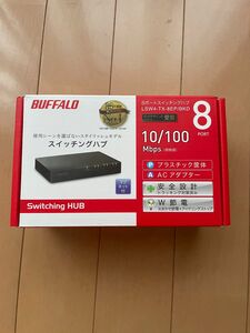 BUFFALO 8ポートスイッチングハブ　LSW4-TX-8EP/BKD