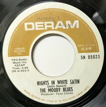 ☆THE MOODY BLUES/NIGHTS IN WHITE SATIN 1968'USA DERAM 7INCH_画像2